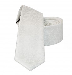         NM Slim Krawatte - Weiß gemustert 